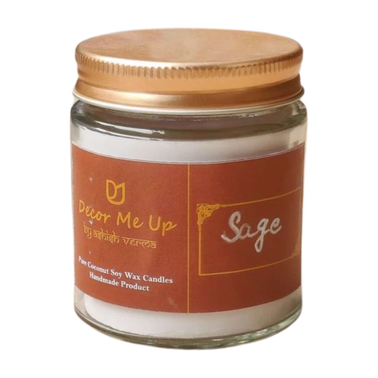 Scented Pure Coconut Soy Wax Jar Candle| Handmade Decorative Soy Wax Candles|