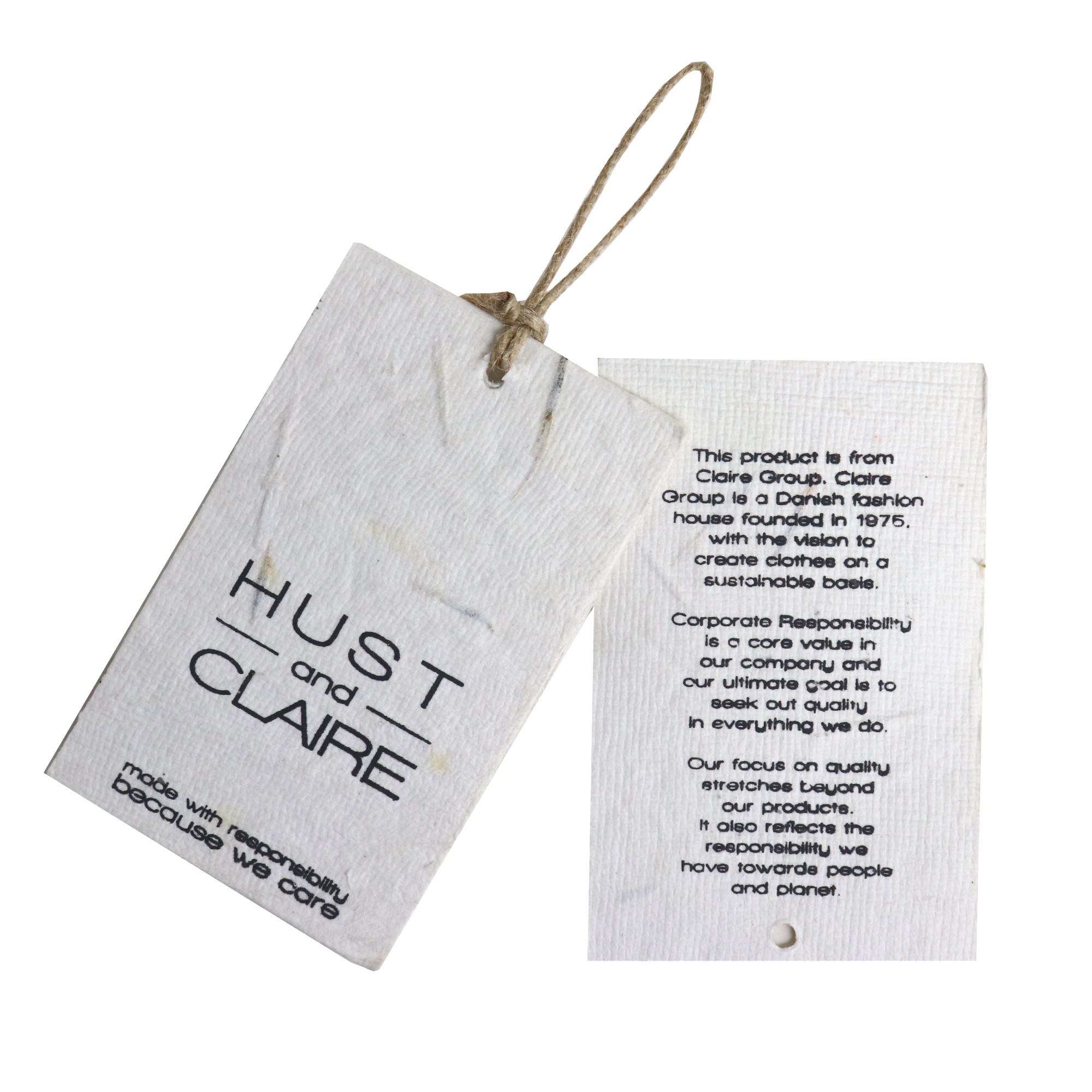 Customized tags With Jute String