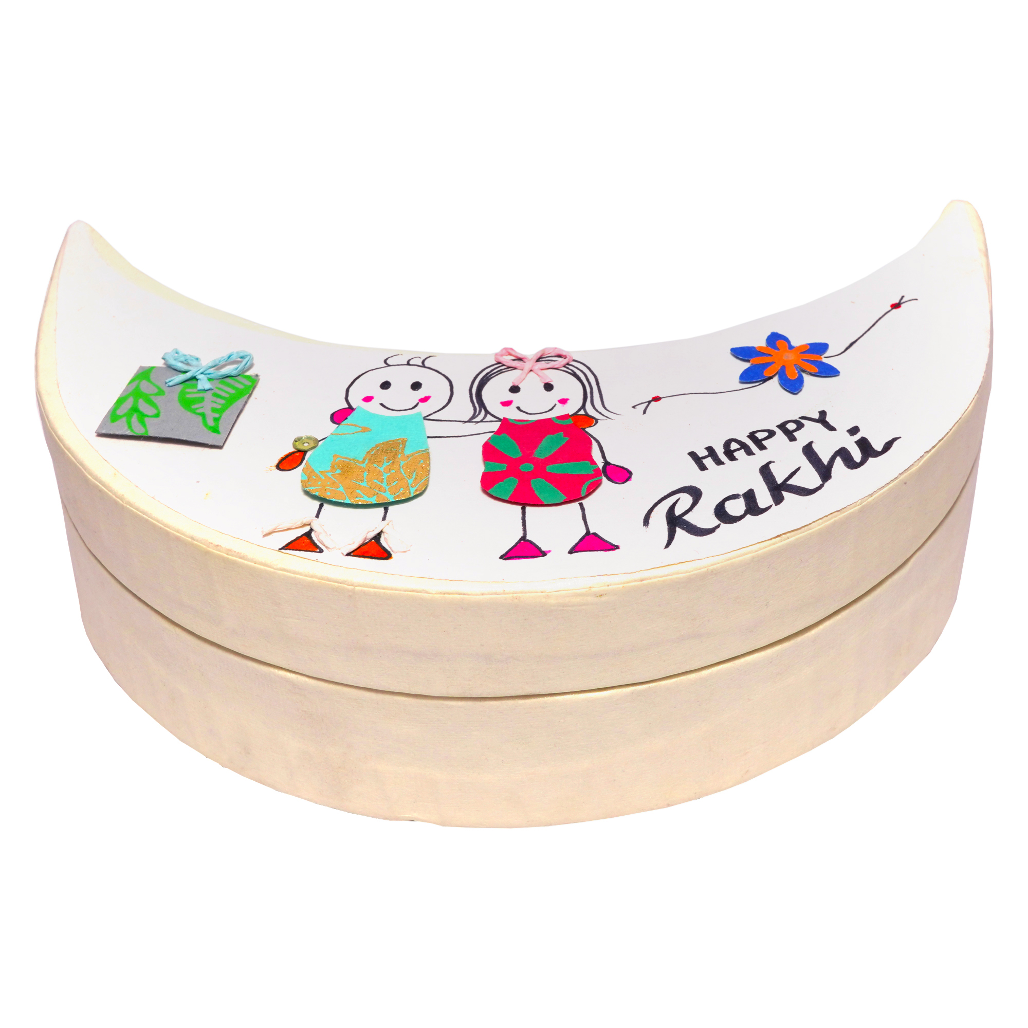 Rakhi moon box with seed RAKHI