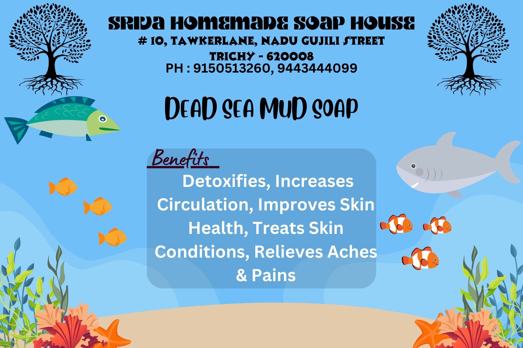 Dead sea mud clay soap