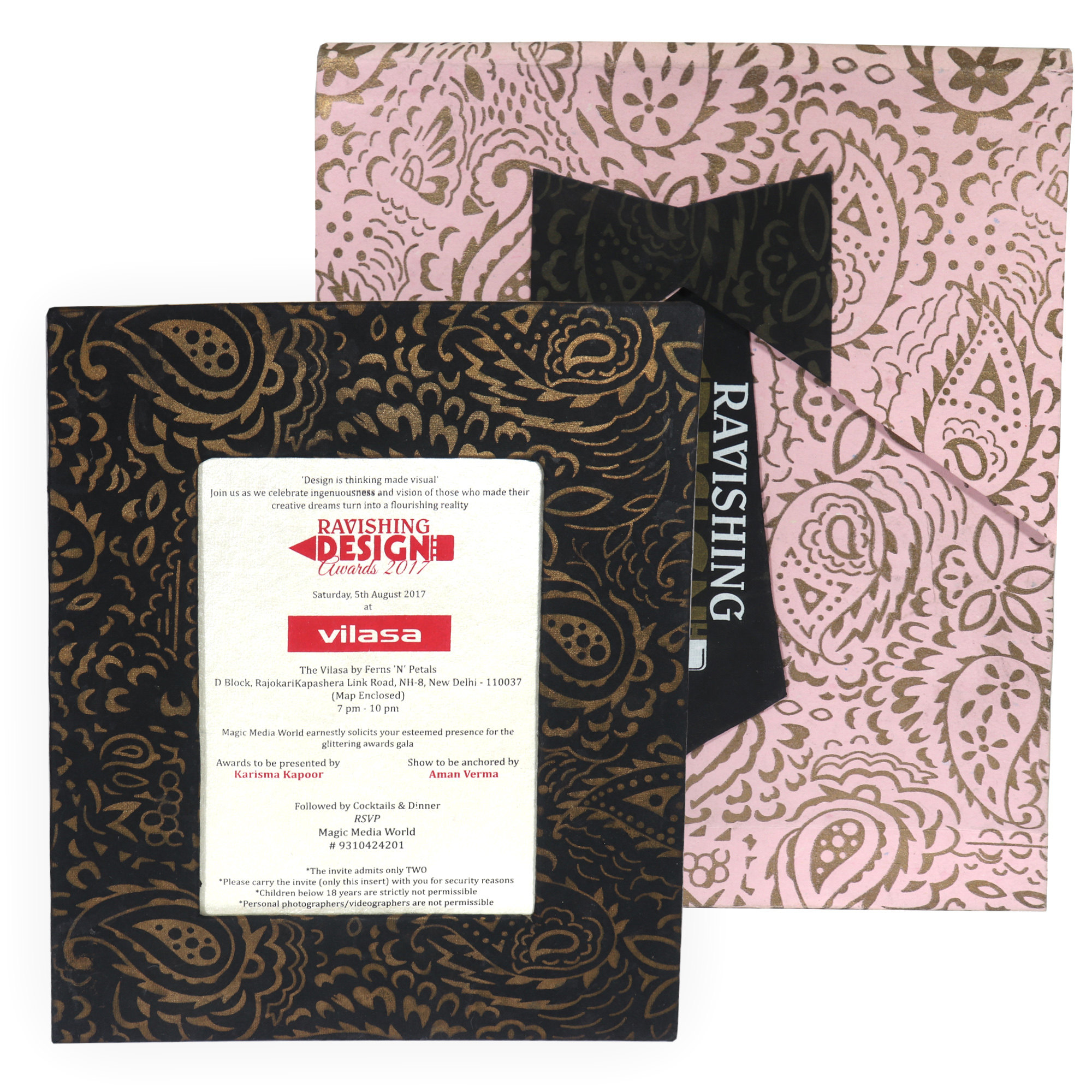 Premium Wedding Invite with Tie Bag cover (Later can be converted into Photo Frame)