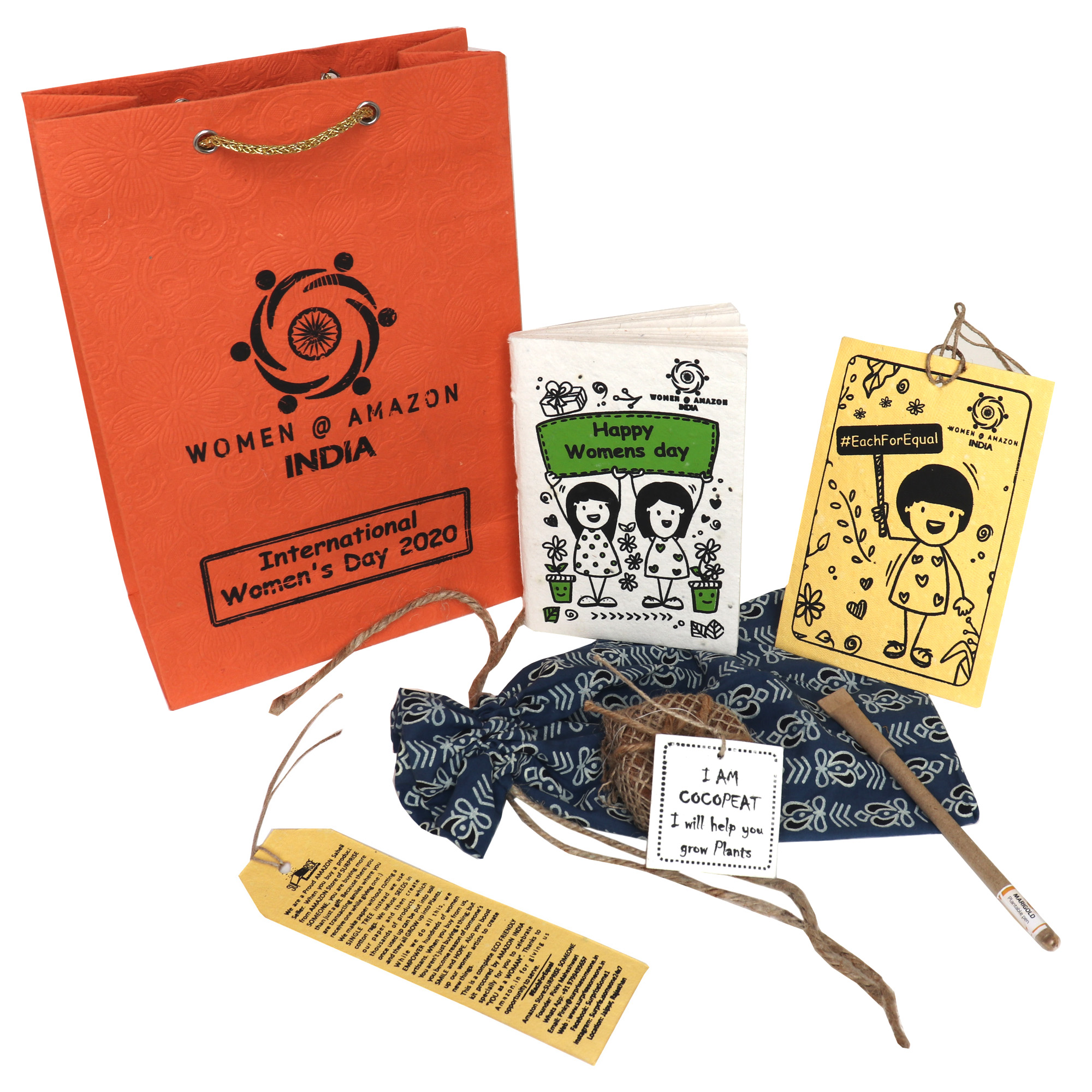  Customised Eco Friendly Womens Day Hampers -Made for Amazon India