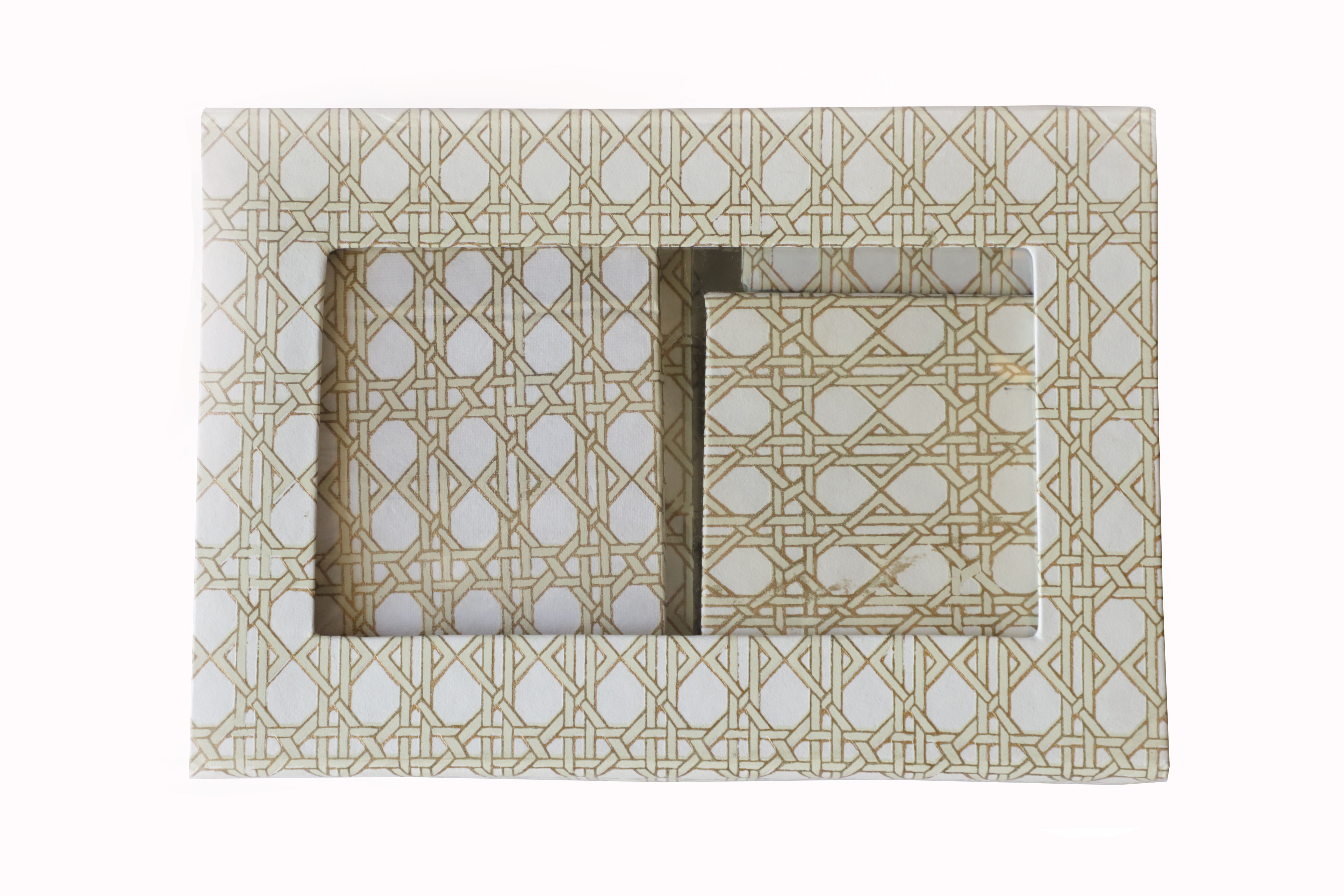 White Golden 5 pieces organiser