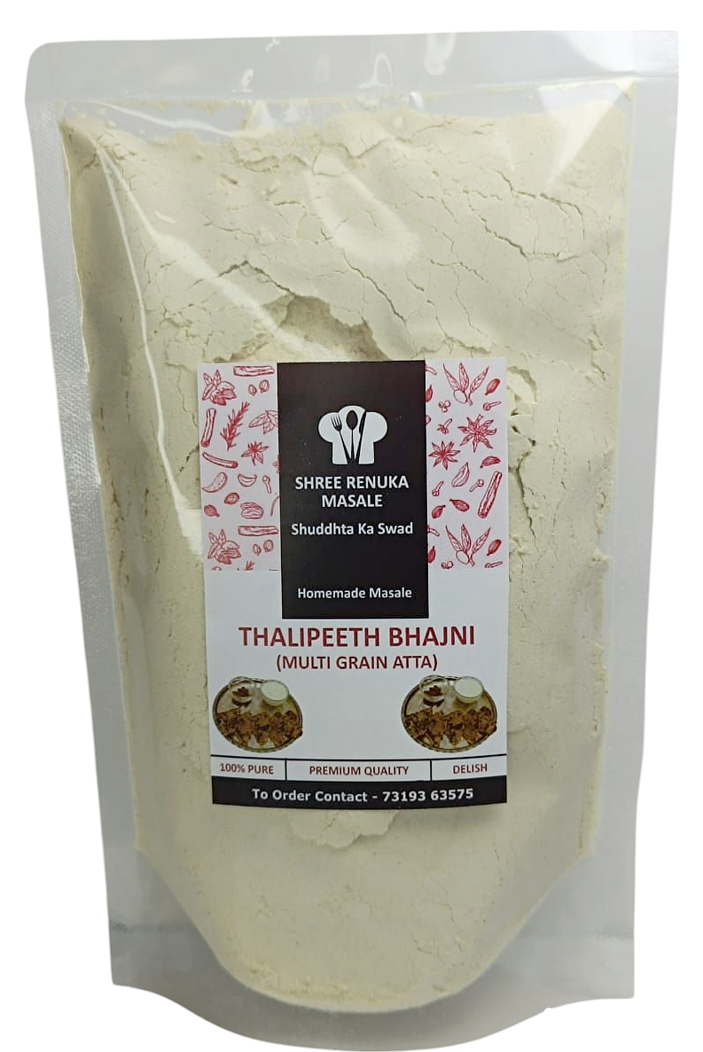 Homemade Thalipith Bhajani Flour Healthy Multigrain Atta| No Artificial Flavour | 500GM (Pack of 2, 250g each