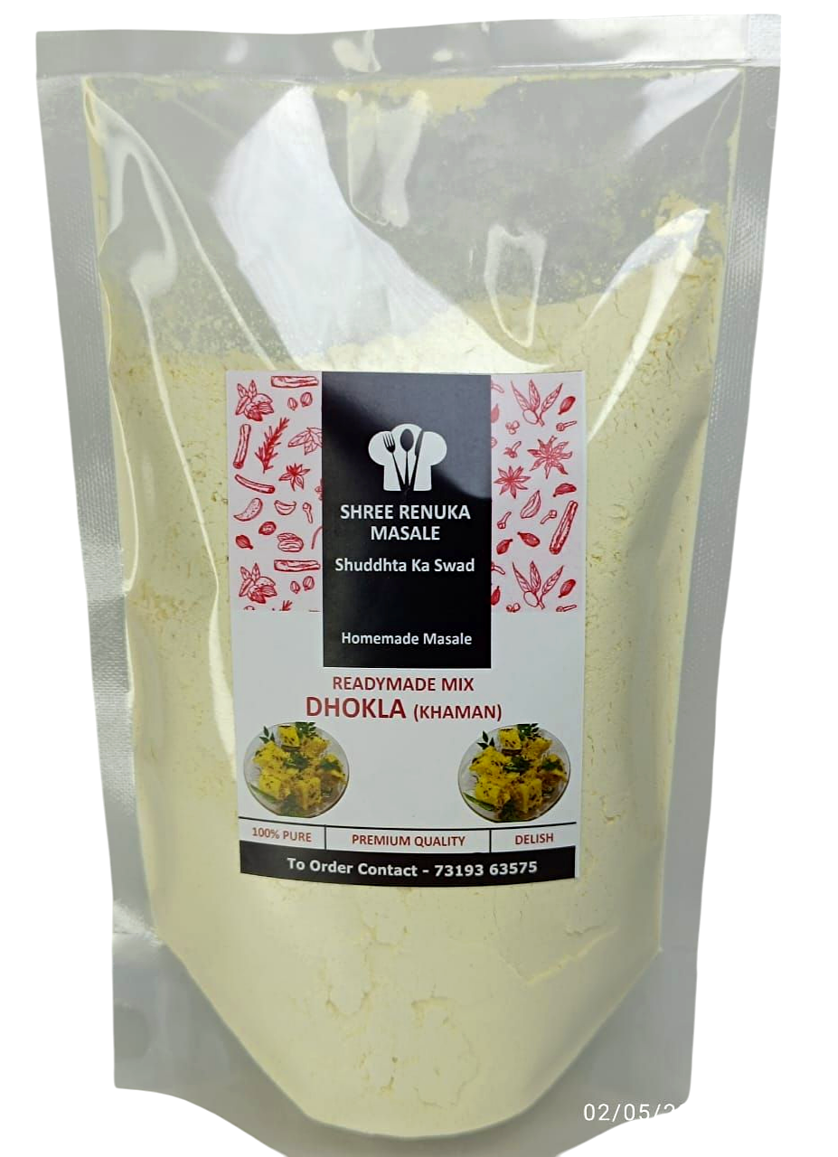 Homemade Instant Dhokla Mix, Pure Veg, Instant Indian Snack Mix, 500G (Pack of 2, 250g each)
