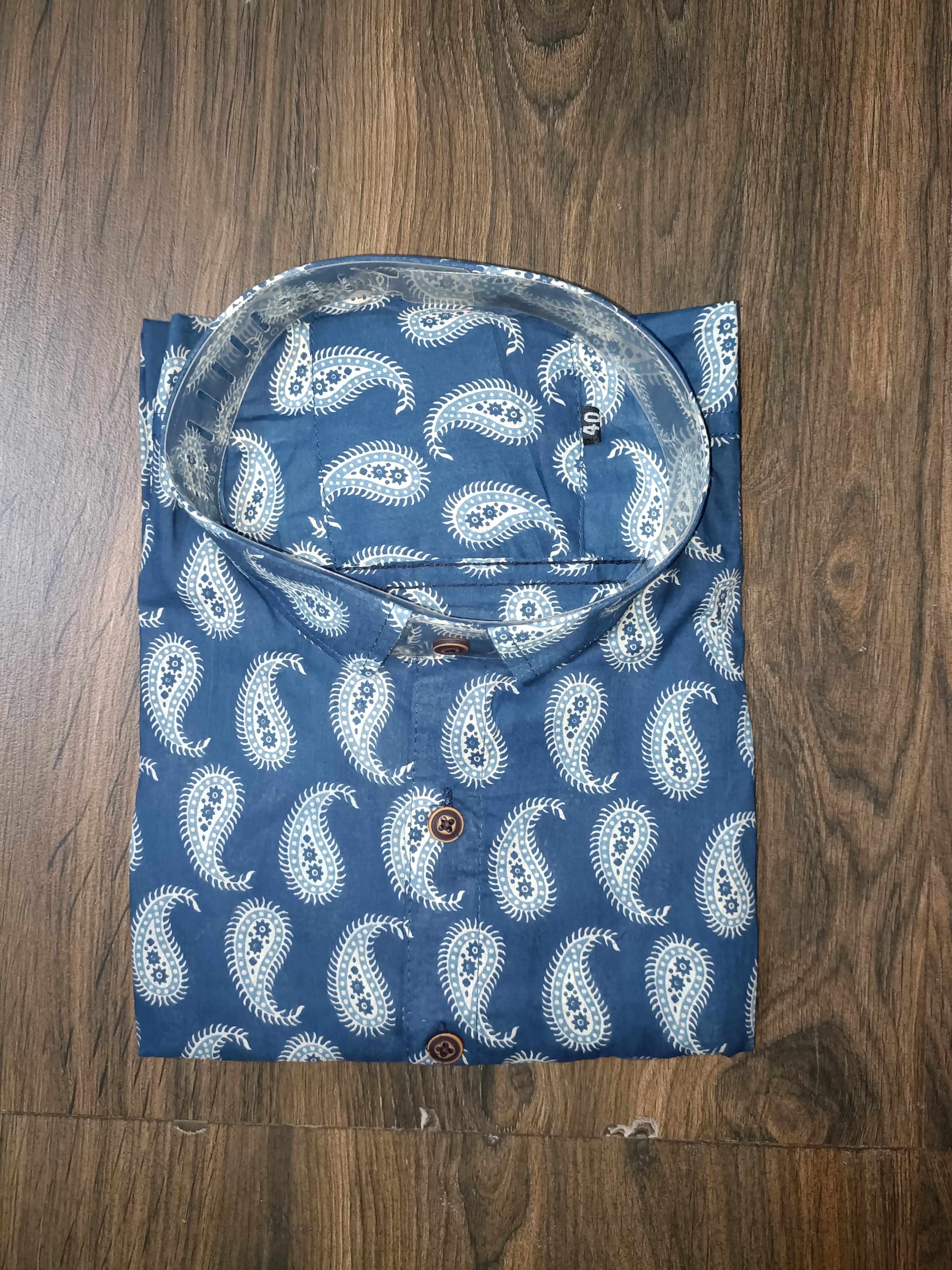 Printed Jaipuri Pure Cotton Half Sleeves Shirt