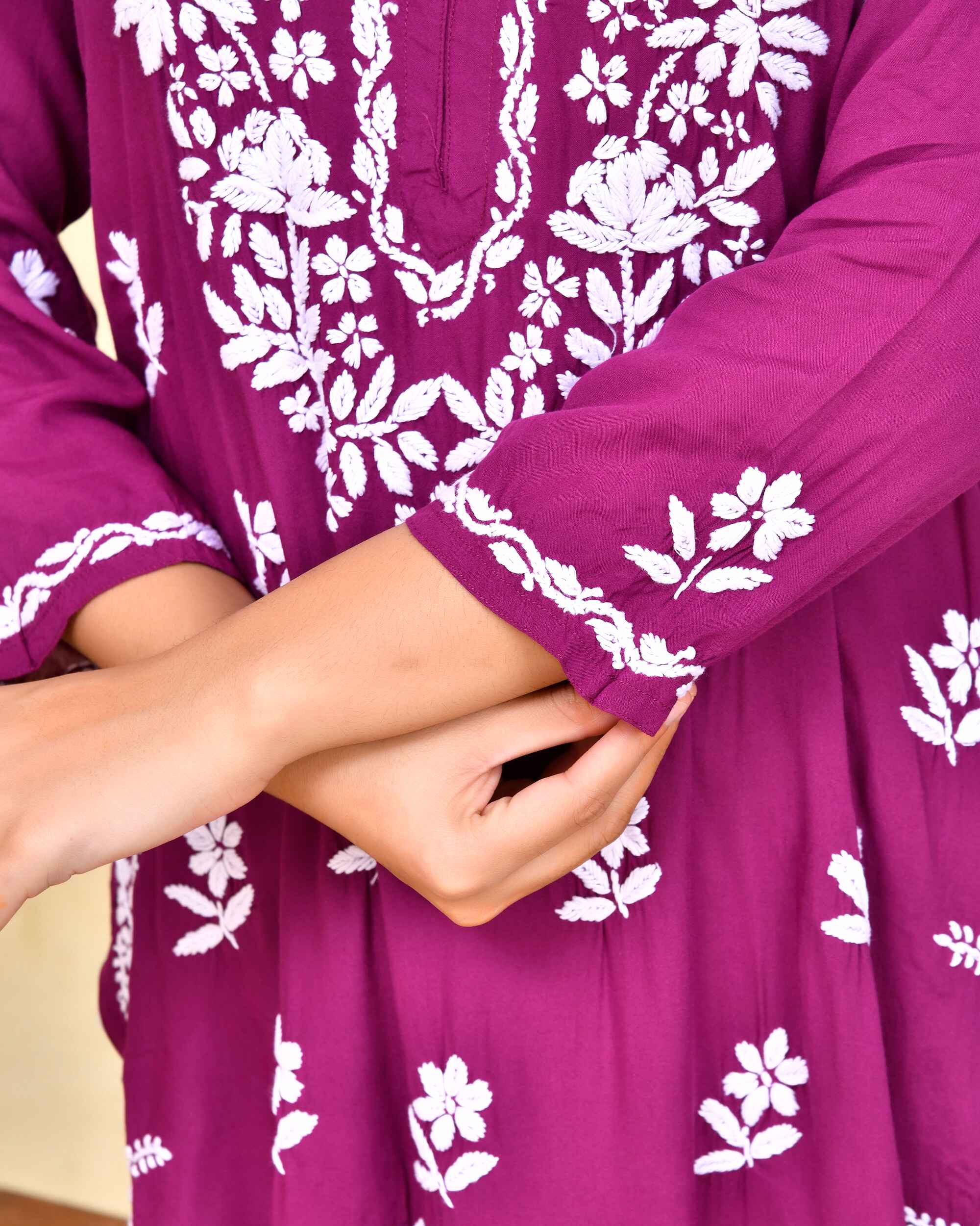 Threaded Affair Chikankari Lucknawi Kurti