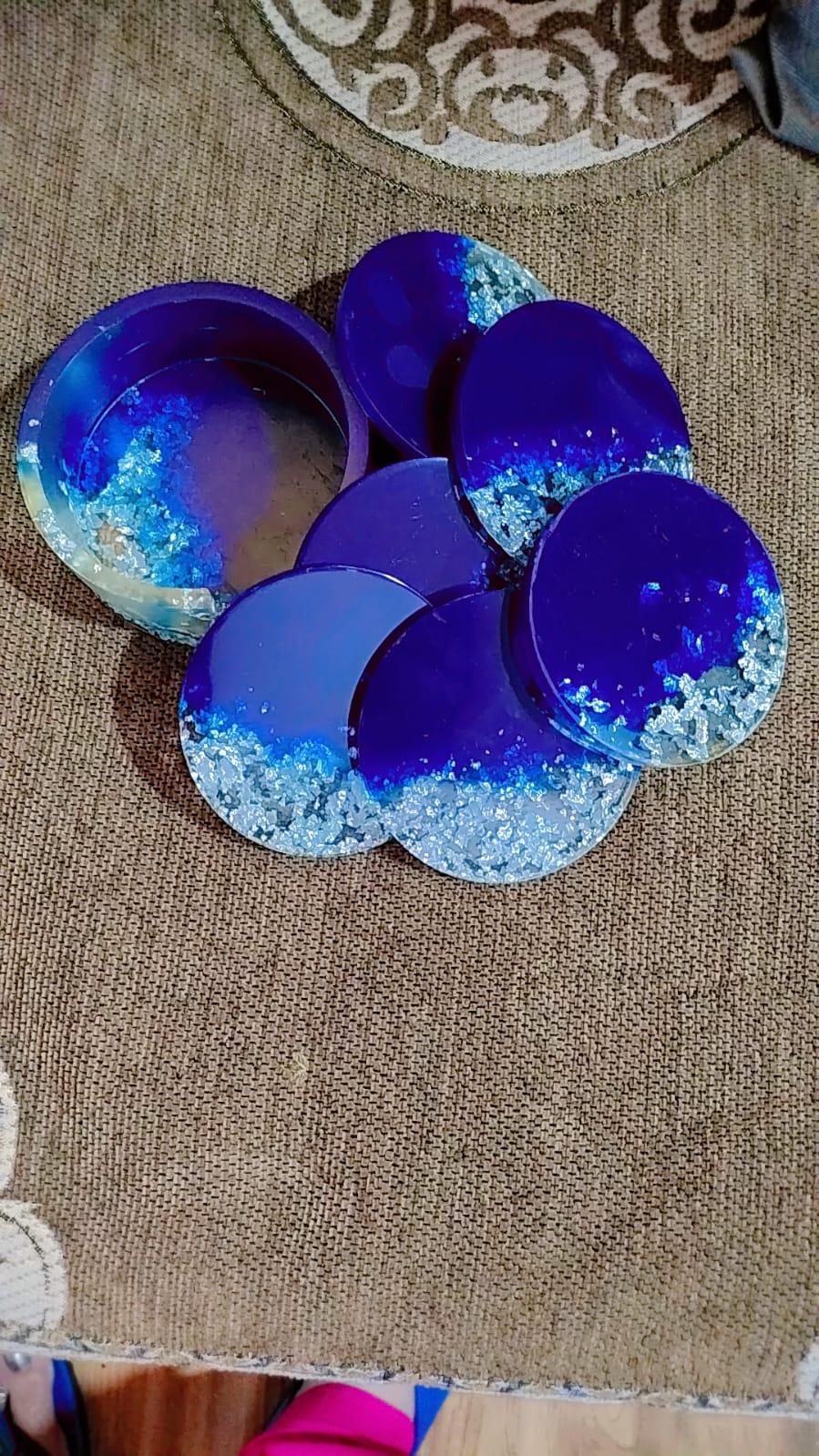Homemade Resin Products (Resin Tea Coaster)