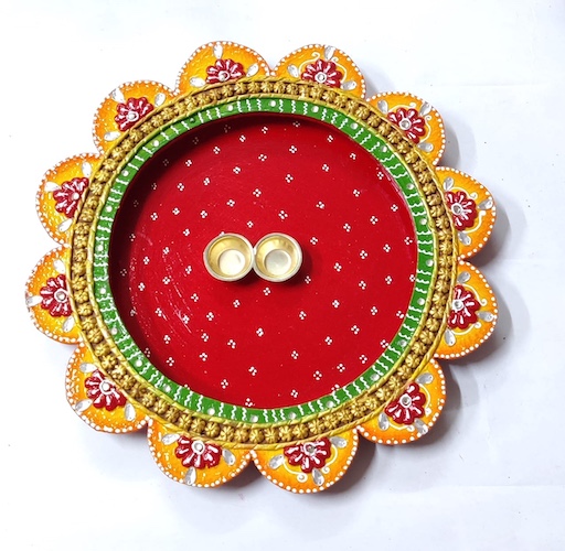 K3 Craft Handmade Decorative Pooja Thali Sets 