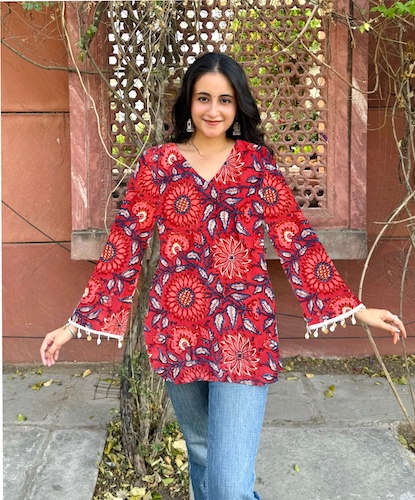 Handblock Printed Kurti
