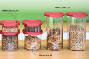 Tupper Ware (plastic kitchen storage containers)