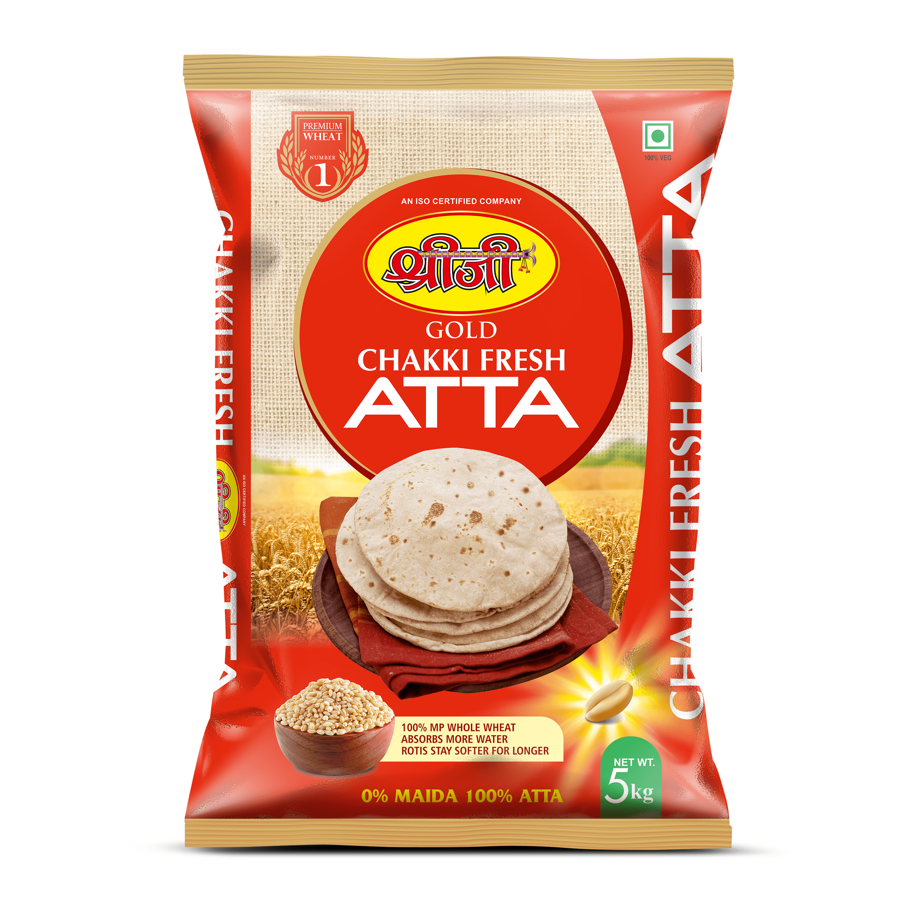  Shreeji Chakki Fresh Atta 5kg 