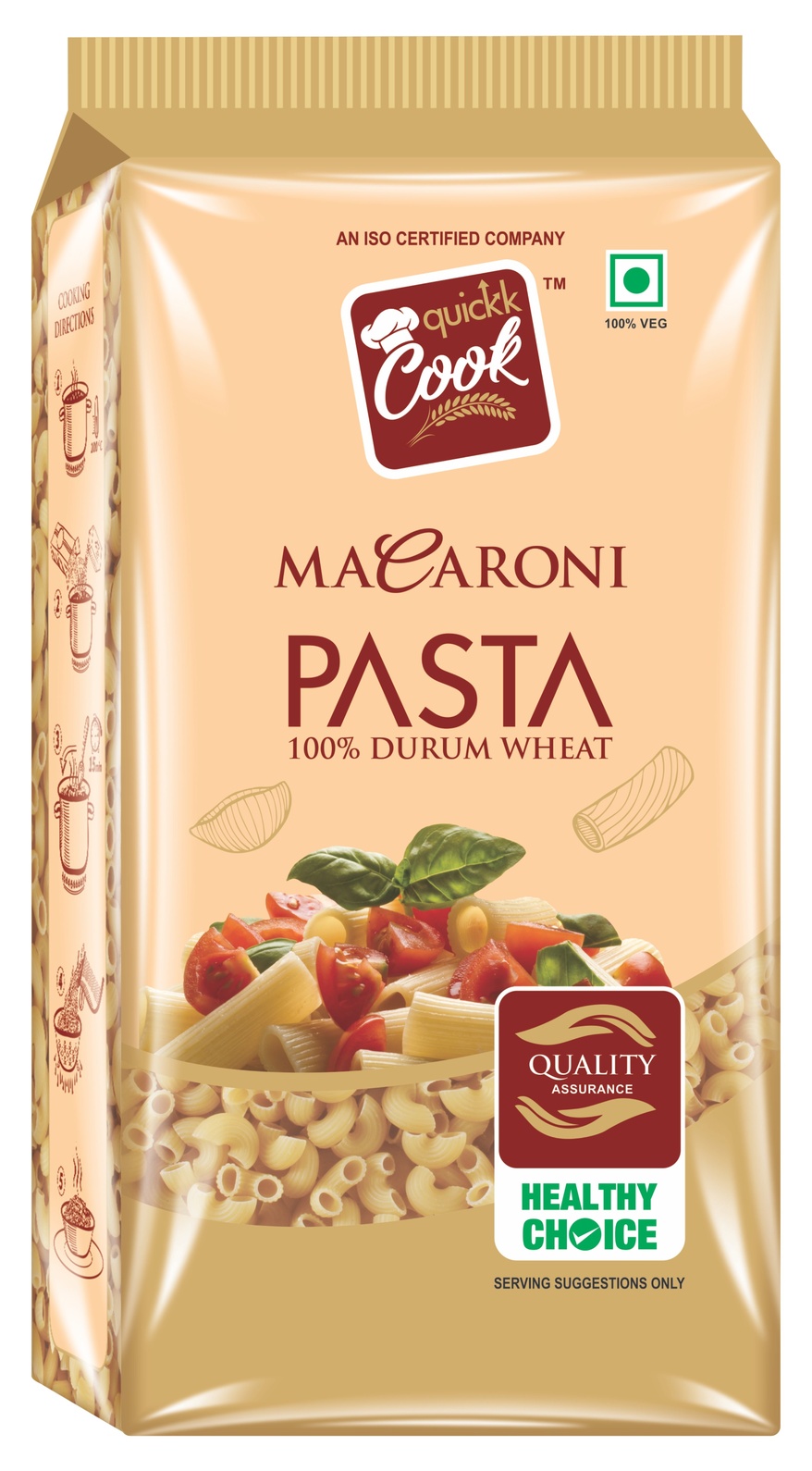 Shreeji  Fussilli Quickk Cokk  Pasta 500g 