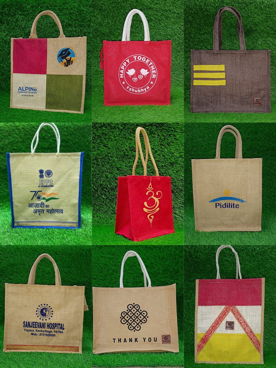 Eco friendly Go Green Jute Bags