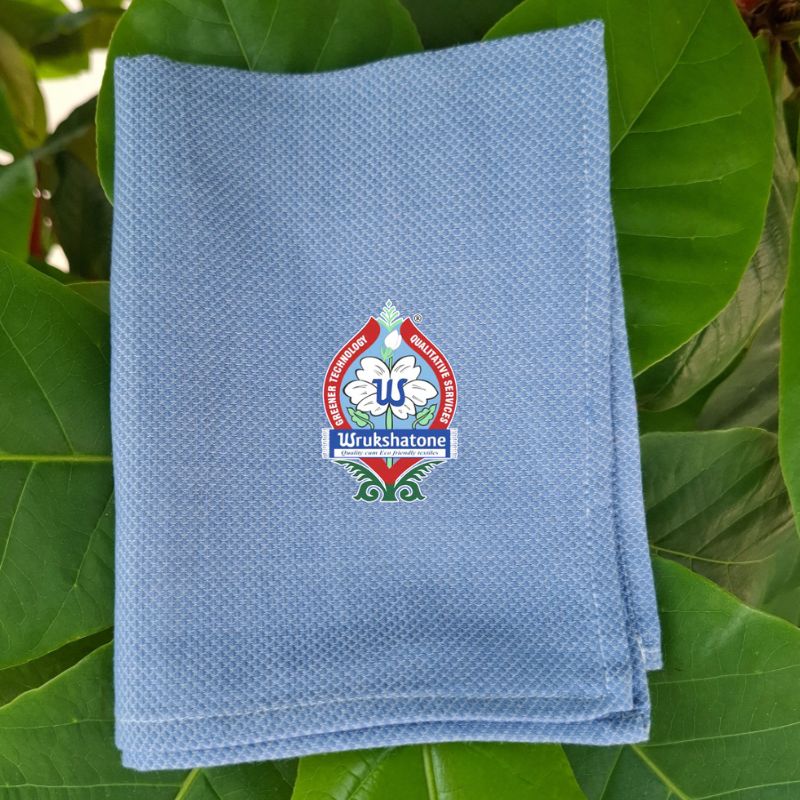 Wrukshatone Natural Dyed Organic Cotton Napkins - Clitoria Blue