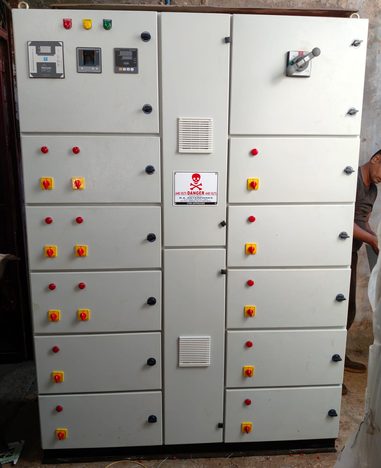 Automatic power facter control panel