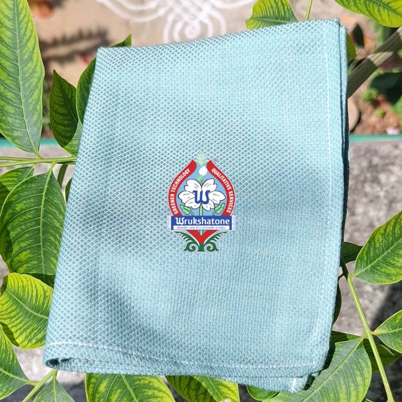 Wrukshatone Natural Dyed Organic Cotton Napkins - Wedelia Green