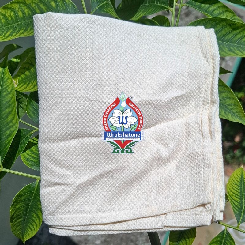 Wrukshatone Natural Dyed Organic Cotton Napkins - Natural White