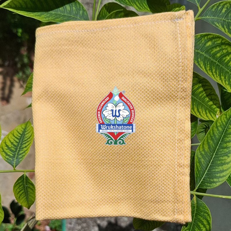 Wrukshatone Natural Dyed Organic Cotton Napkins - Annatto Yellow