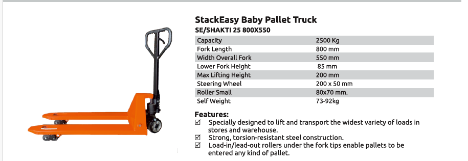 StackEasy Baby Pallet Truck