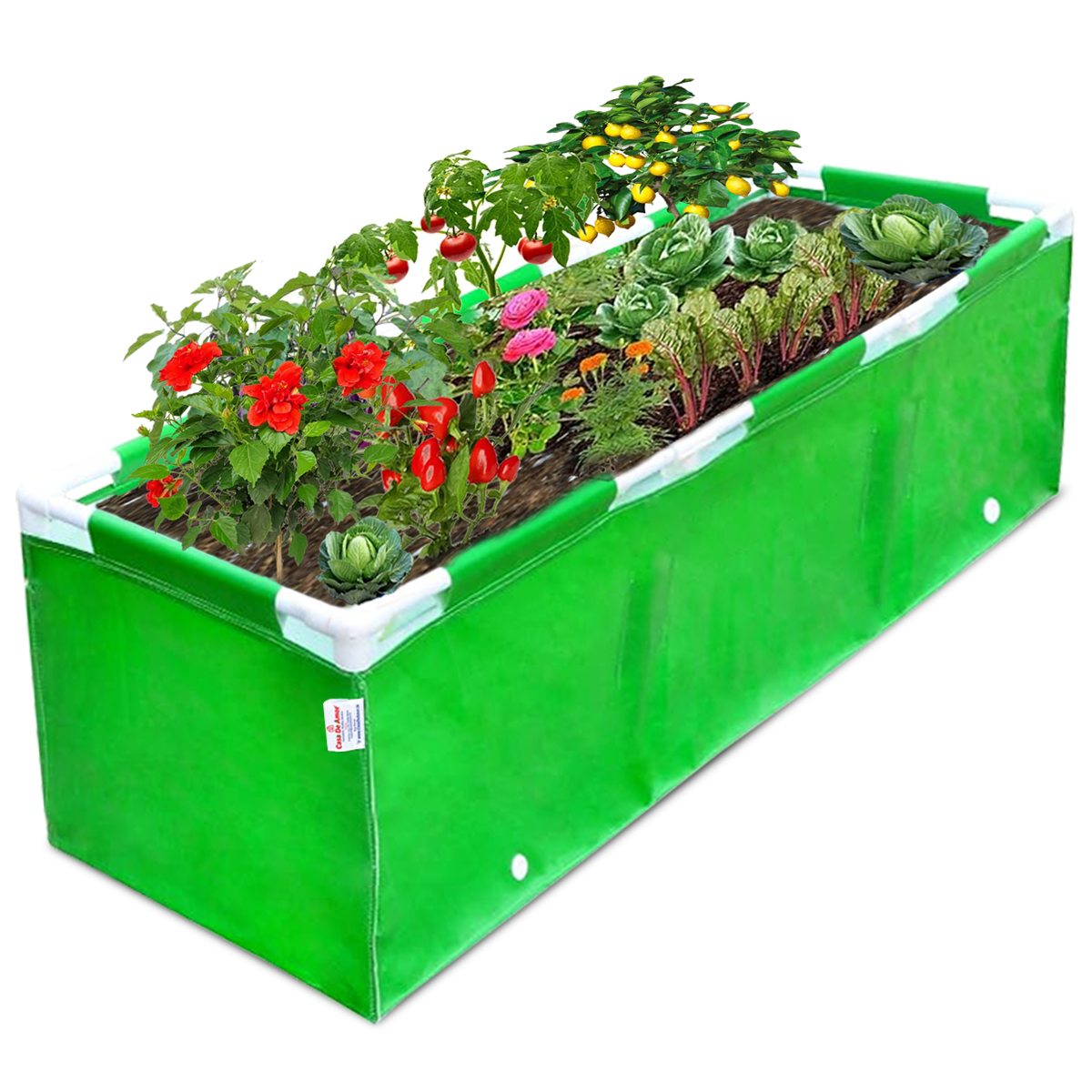 HDPE 260 GSM Green Grow Bags (5X1.25X1.25 FEET)
