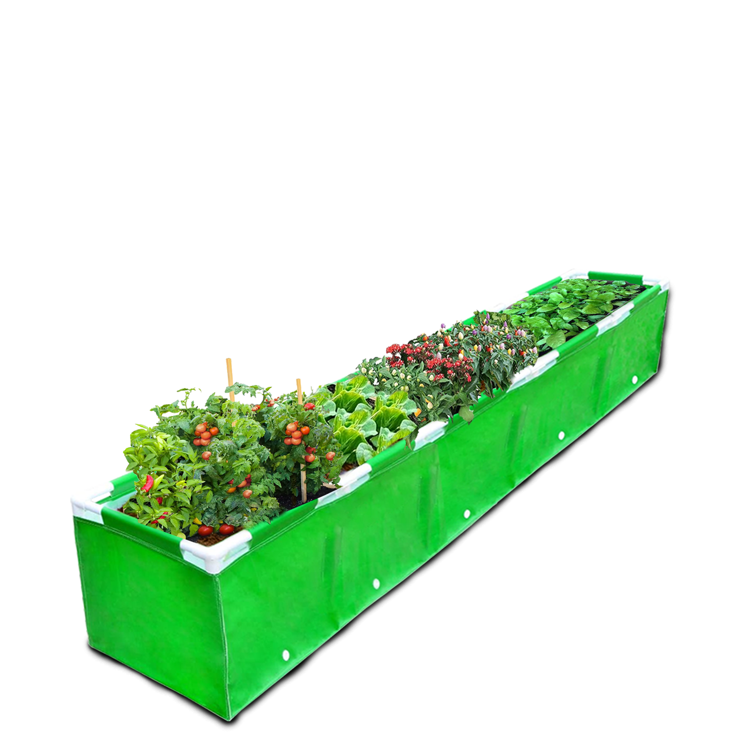 HDPE 260 GSM Green Grow Bags (10X1X1 FEET)