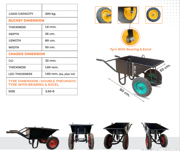 StackEasy Double Wheel Barrow Trolley