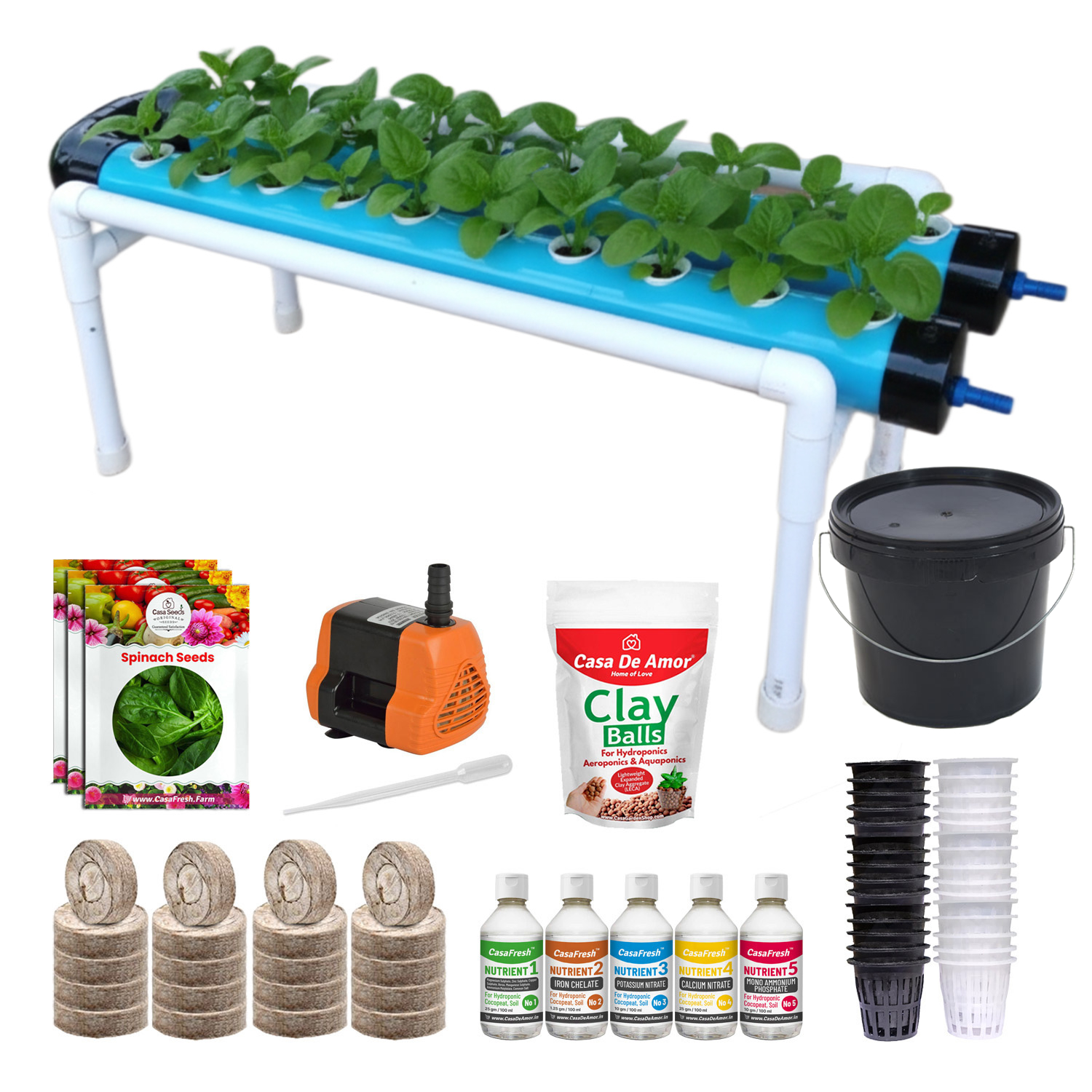 Hydroponics Kit 20-Plants, Sky Blue