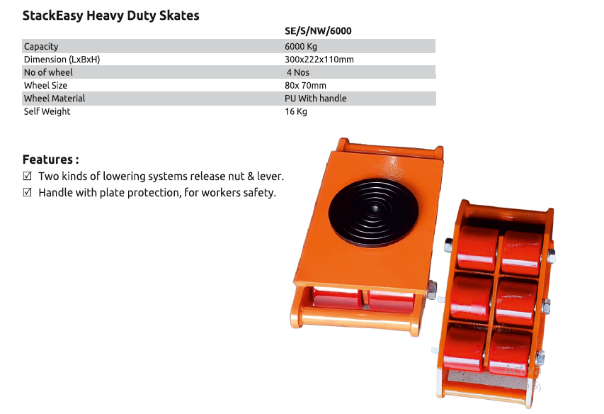 StackEasy Heavy Duty Skates