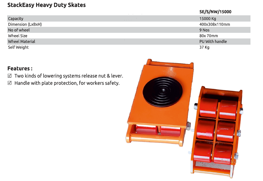 StackEasy Heavy Duty Skates