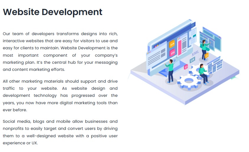 webdevelopment services