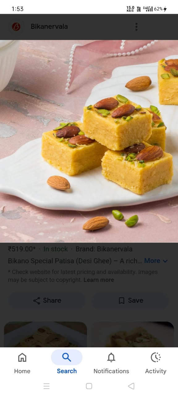 sweet patisa rs 5 per piece