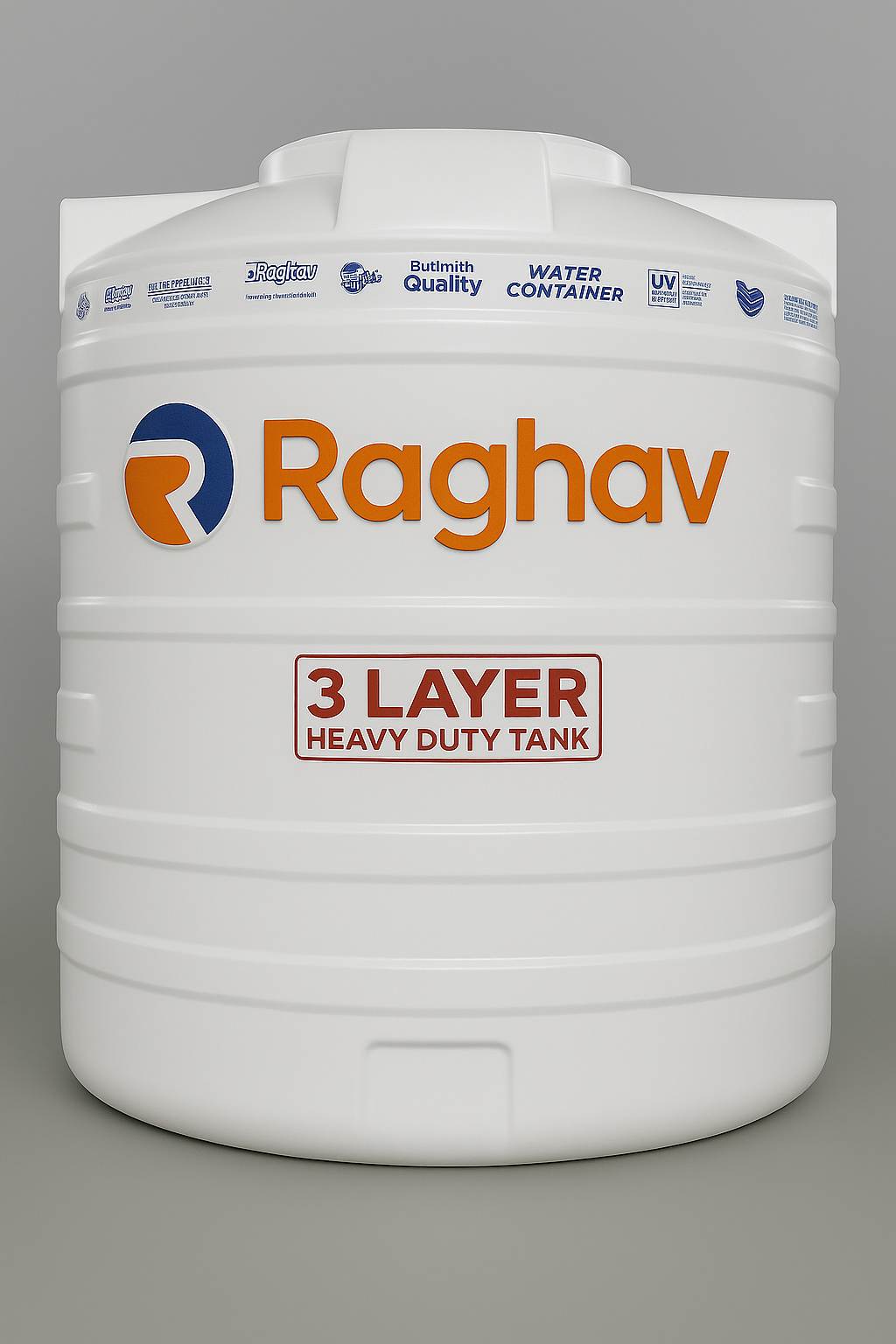 Raghav 1000 Litres 3 Layer Water Tank (White) – Durable, Food Grade & Algae Free