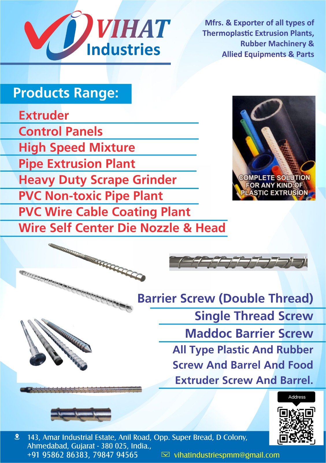 Plastic machinery manufacturers
