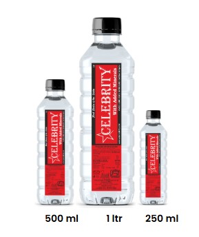 Celebrity Packaged Drinking Water