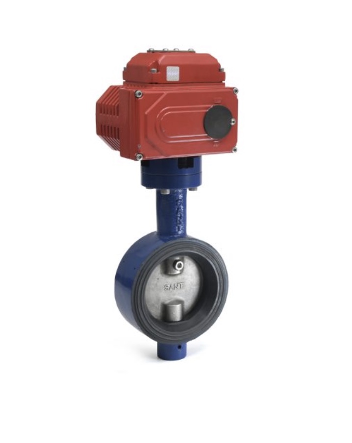 C.I. Butterfly Valve with Electric Actuator