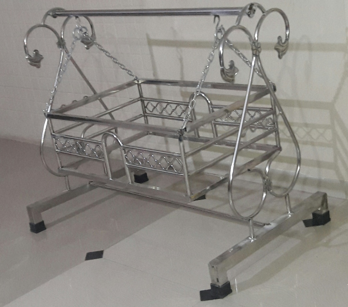 Stainless Steel Jhula , Dining Table, Chair, Stairs, Stools, Book Stand, Showcase
