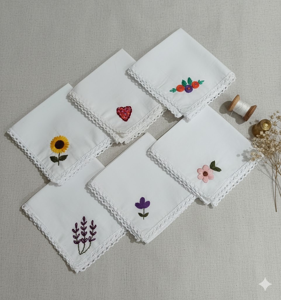 Hand embroidery hanky 