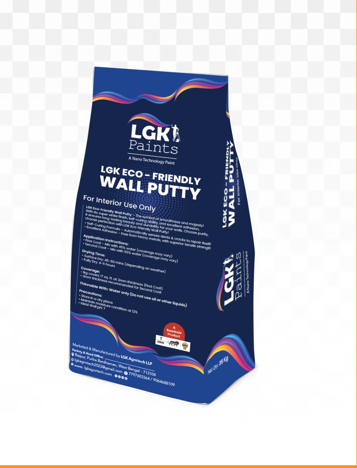 DUAL PRIMER, EMULSION, ENAMEL, PUTTY
