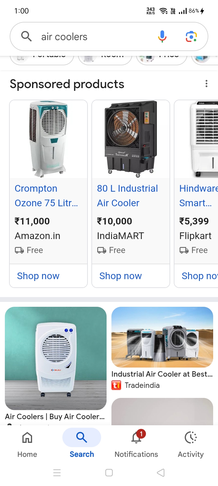 80 Industrial Air Cooler