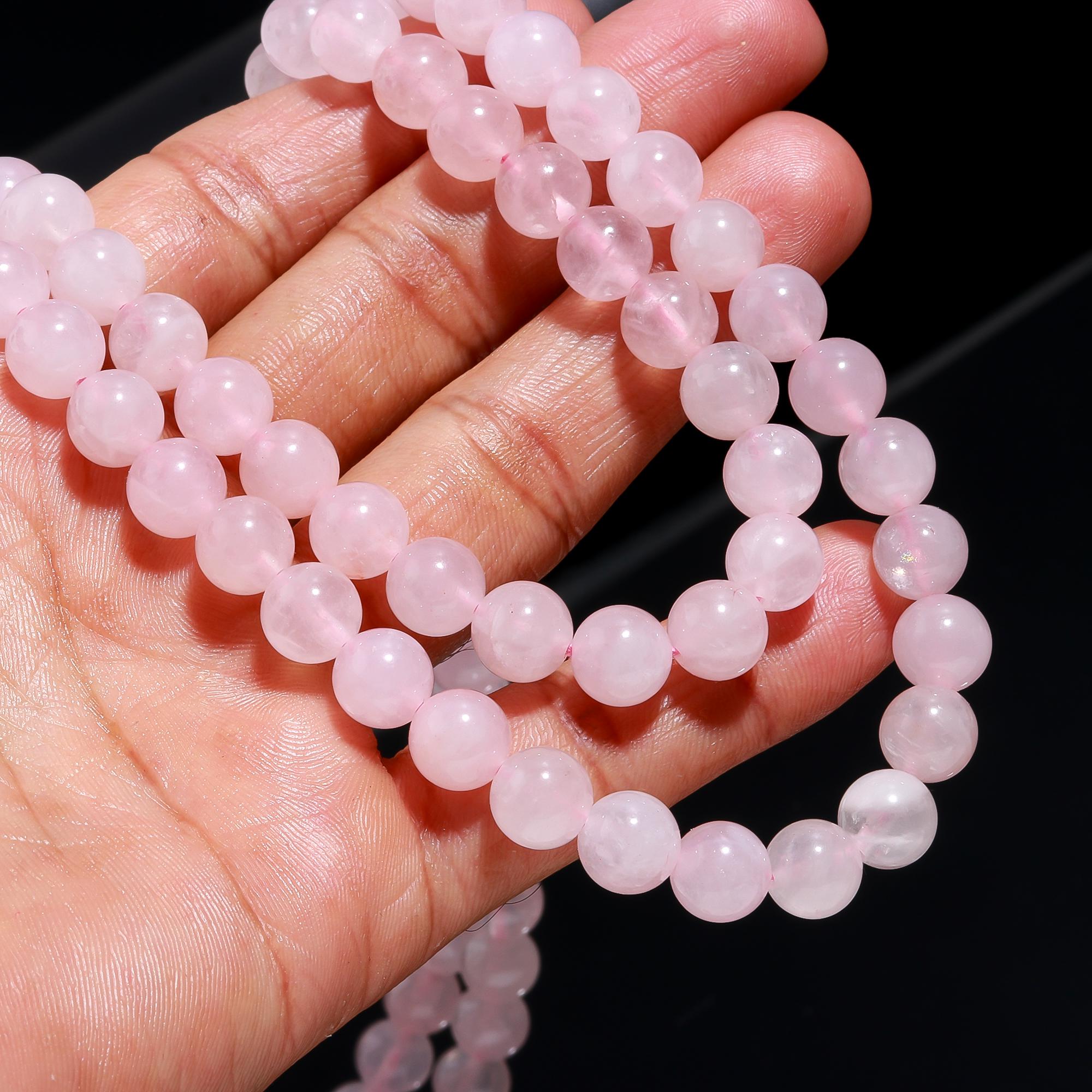rose quartz mala