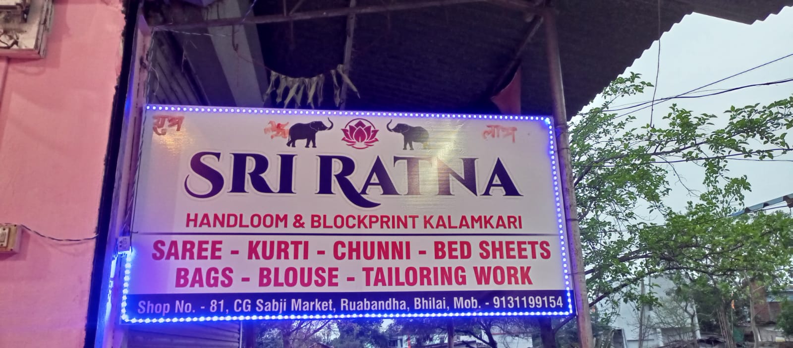 handloom and block-printed Kalamkari products