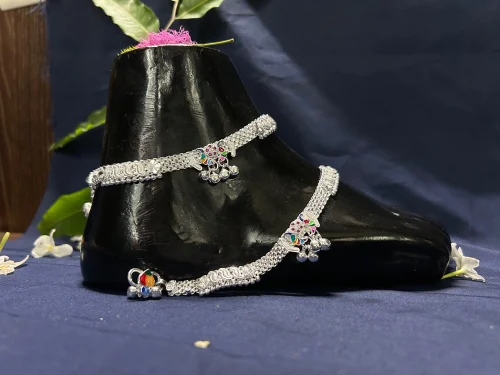 60g Klal Silver Anklets