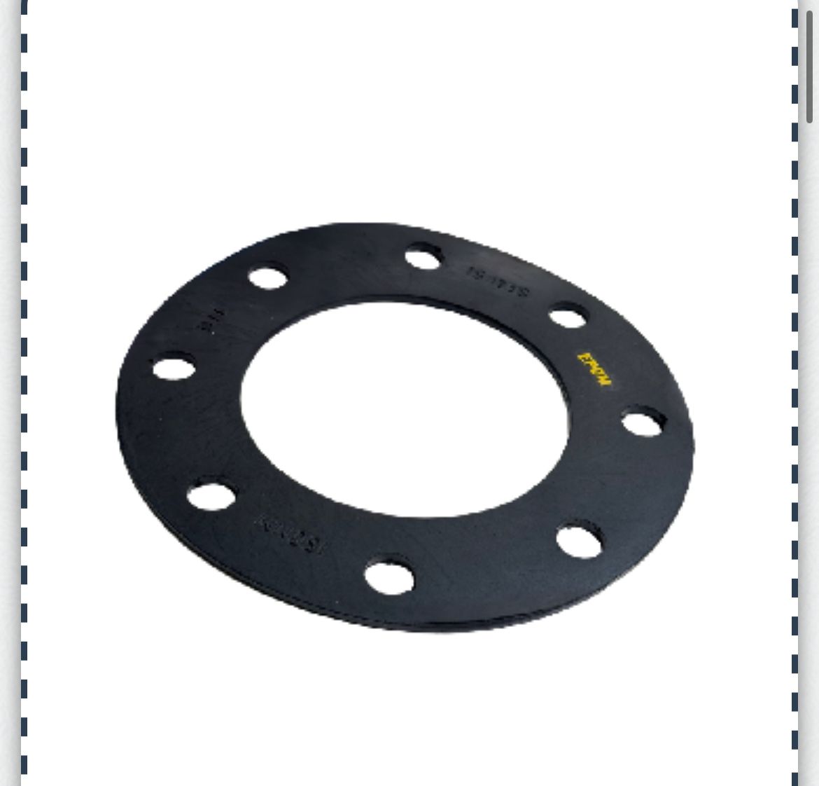 Rubber flange washer, rubber tyton rings, rubber O- rings &. Sealings for water supply,sewage,irrigation & sanitation purpose