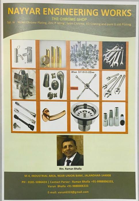 CHROME PLATING,ZINC PLATING,SATIN CHROME