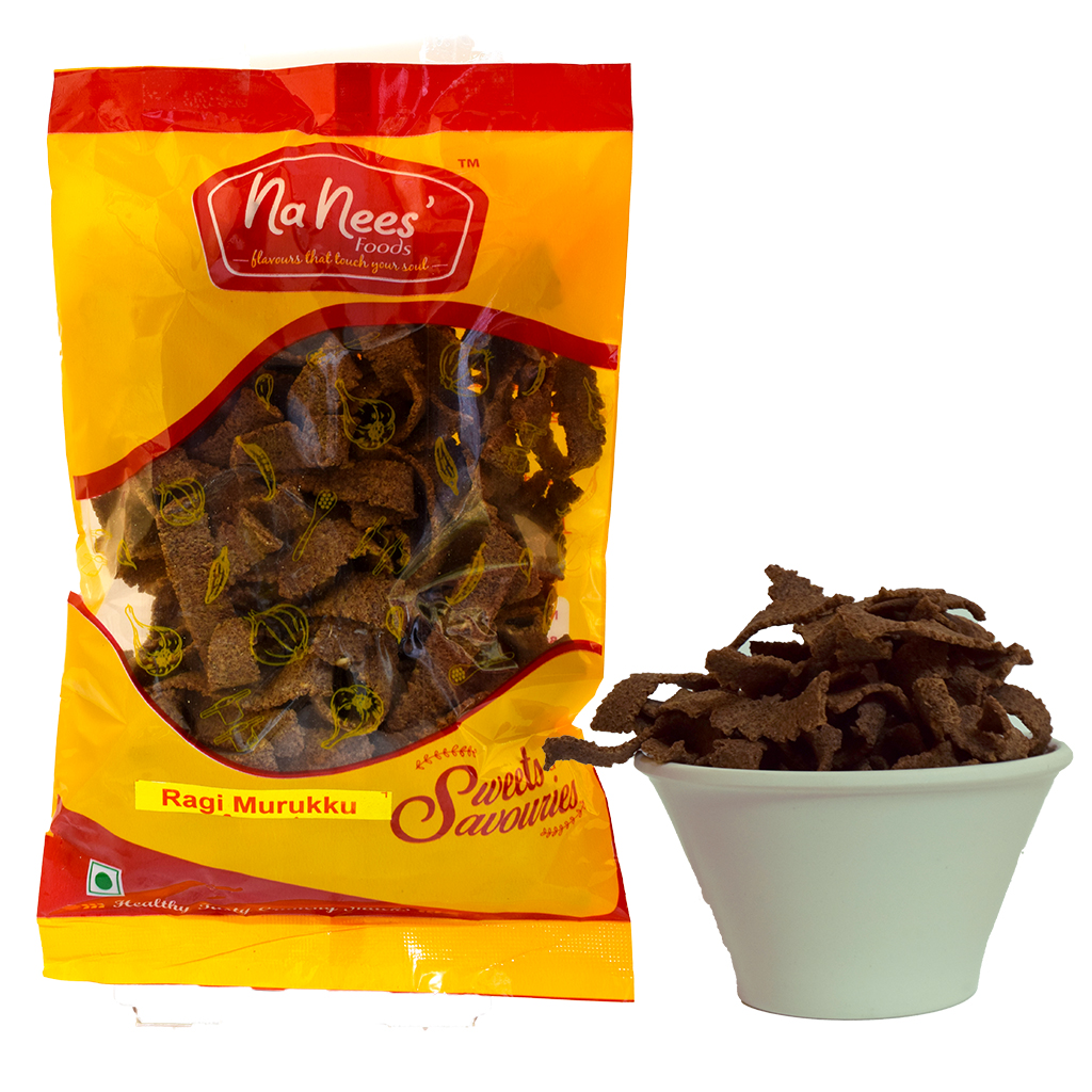 Ragi Murukku | Ragi Pakkoda | Finger Millet Pakkoda | Millet Snacks | 150 g Pack