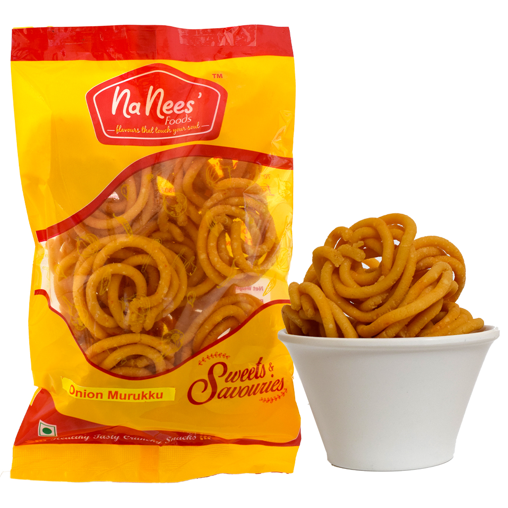 Onion Murukku | Small Onion Murukku | 150 g Pack