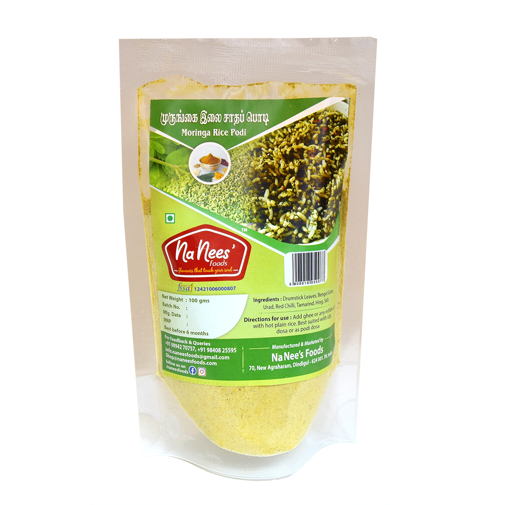 Moringa/Murungaillai Rice Powder | Moringa Dhal Powder | Instant Rice Mix | Healthy Rice Dhal Powder | 100 g Pack