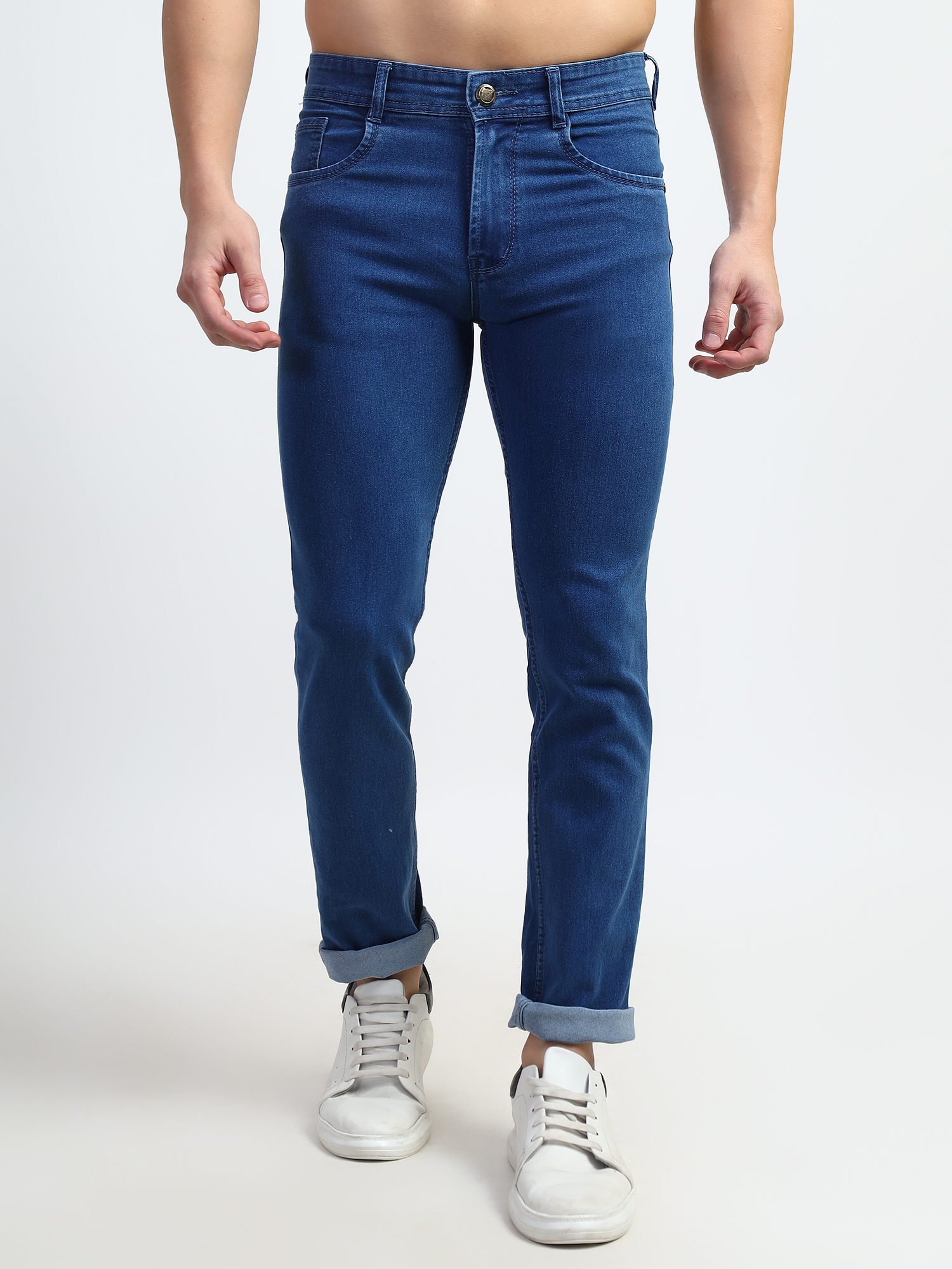 Mens Regular Fit Stretchable Jeans