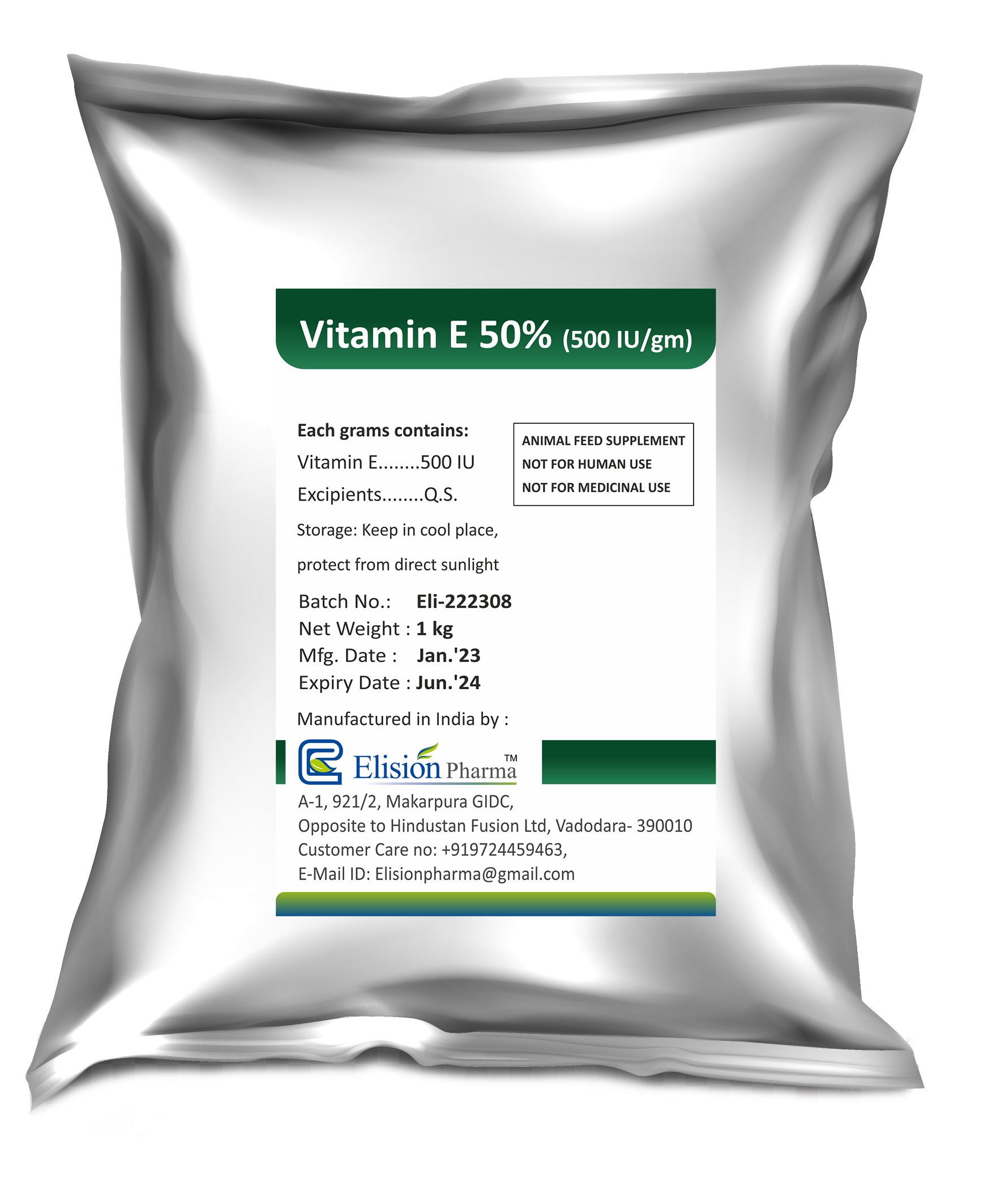 VITAMIN E 50 % FEED GRADE POWDER